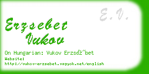 erzsebet vukov business card